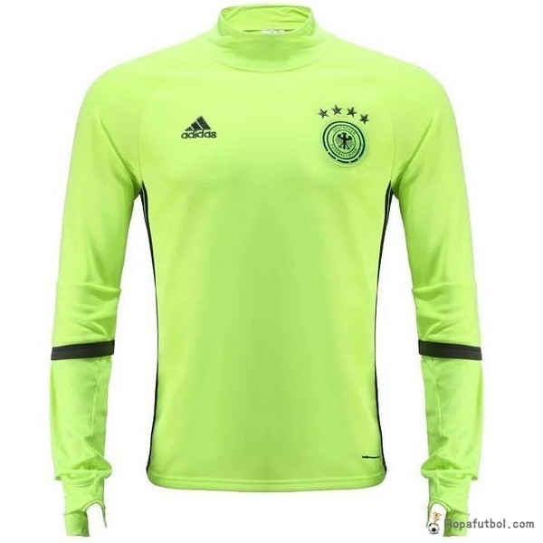 Sudadera De Training Alemania 2016 Verde Fluorescente